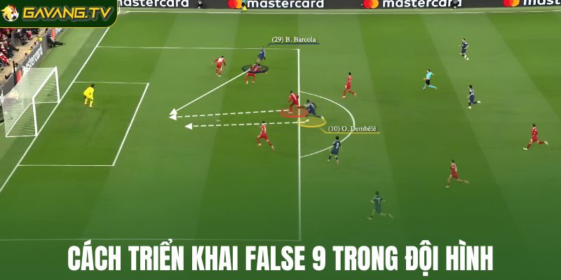 Cơ chế hoạt động của False 9 trong đội hình