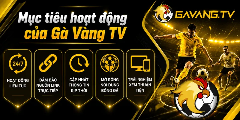 Mục tiêu hoạt động của Gà Vàng TV
